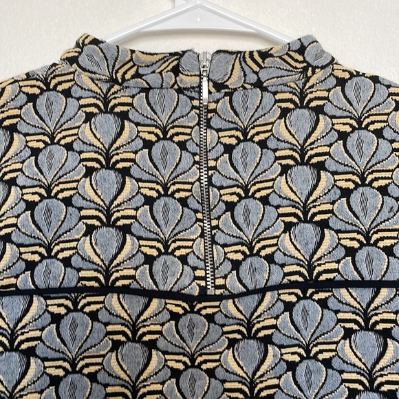 Zara Basic - M women’s Hippie Jacquard Embroidered Mini Dress - Picture 8 of 10